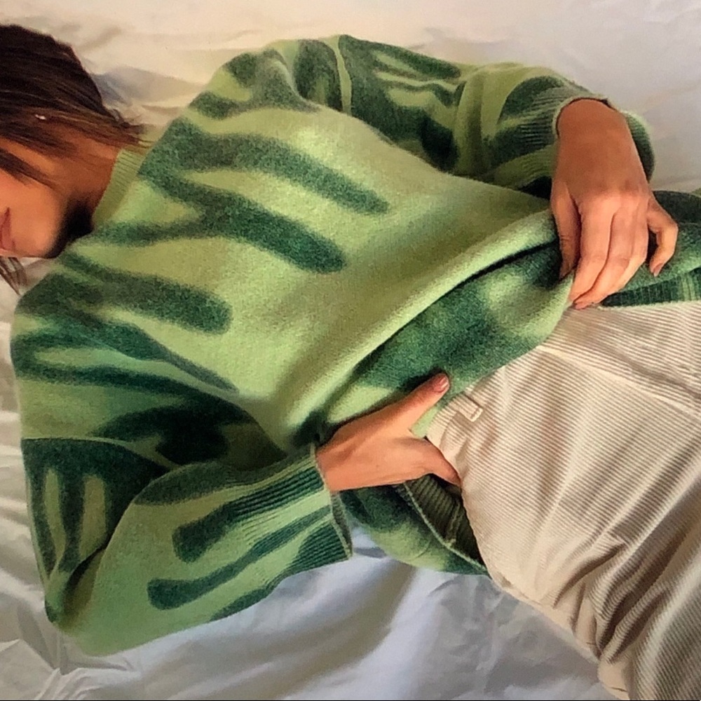 green crewneck